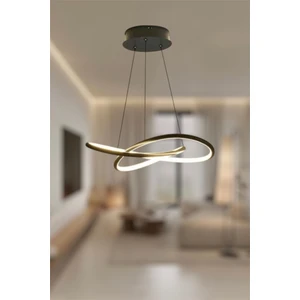 Ey Shop Modern Siyah Karçiçeği Model 3 Renk (Beyaz / Sarı / Günışığı) LED Avize