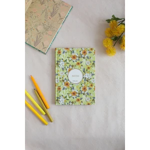 Günebakan Desenli Bez Ciltli Defter - 4