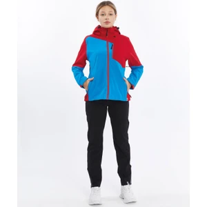Windbreaker Kadın Ceket-Mavi-Kırmızı
