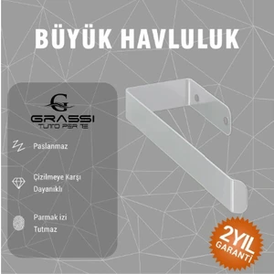 Duvar Tipi Kağıt Havluluk - Beyaz, Paslanmaz Metal, Şık ve Pratik Kağıt Havlu Askısı | Mutfak & Banyo Kullanımı