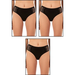 Özkan Underwear Özkan 25592 3'lü Paket Kadın Pamuklu Modal Esnek Rahat Dantelli Bato Külot