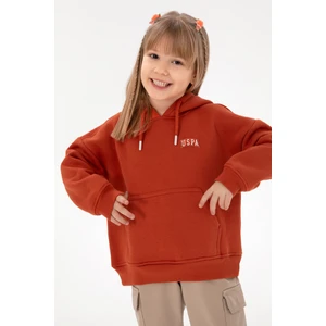 U.s. Polo Assn. Kız Çocuk Kiremit Sweatshirt 50313032-VR031