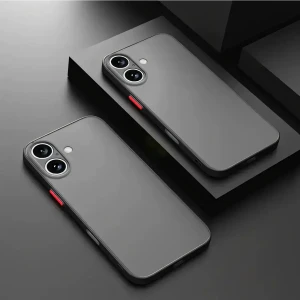 Apple iPhone 16 Kılıf Mat Parmak Izi Yapmaz Kamera Korumalı Renkli Tuşlu Sert Silikon Kapak