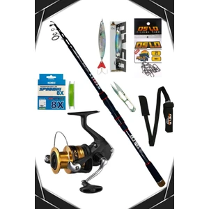 Shimano Fx C3000 Oslo Master Telespin 240CM 7-35GR 8 Örgü Spin Olta Seti