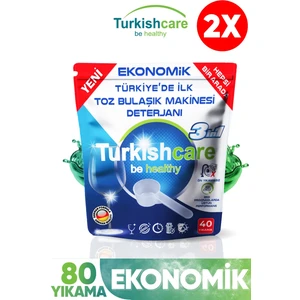 Hepsi Bir Arada Bulaşık Makinesi Deterjanı Toz 40x2 80 Yıkama