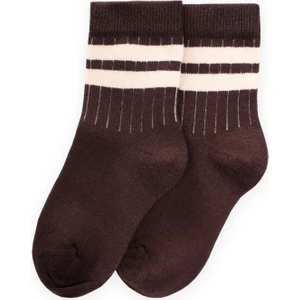 Ham Çizgili Soket 3-8 Yaş K.kahve