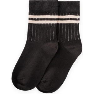Ham Çizgili Soket 3-8 Yaş Siyah