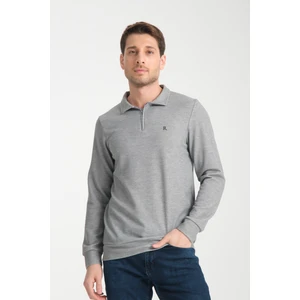 Erkek Yarım Fermuarlı Uzun Kol Sweatshirt 7702