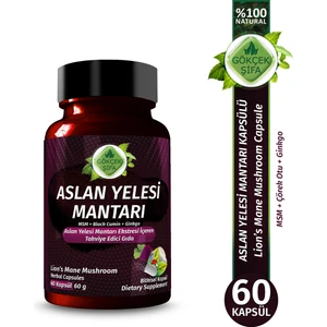 Gökçek Şifa Aslan Yelesi Kapsül (LİON'S MANE MUSHROOMS CAPSULE)