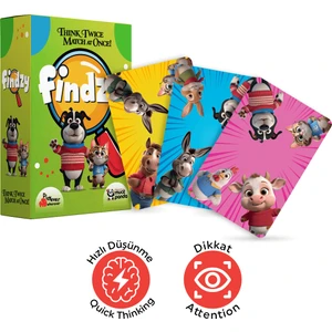 Findzy, Dikkat Güçlendiren Eğlenceli Kart Oyunu (4-7 Yaş)