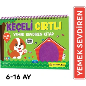 Ilk Cırt Cırtlı Keçeli Etkinlik Kitabım - Yemek Sevdiren Kitap (6-16 Ay)