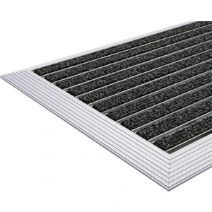 - Ultra Mat Halı Fitilli Alüminyum Paspas - 40x60cm - Siyah