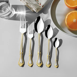 Lalezar Altın Saten 12 Kişilik 60 Parça Çatal Kaşık Takımı