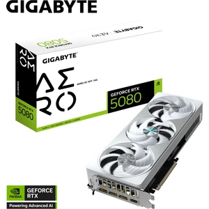 GIGABYTE VGA GeForce RTX™ 5080 AERO OC 16GB, 256 Bit, GDDR7, HDMI Ekran Kartı - GV-N5080AERO OC-16GD