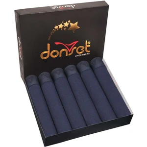 Donset İç Giyim Gri Renk Erkek Boxer - 6'lı Set Paket Özel Kutusunda