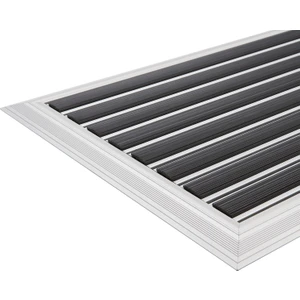 - Power Mat Kauçuk Fitilli Alüminyum Paspas - 61x94cm - Siyah