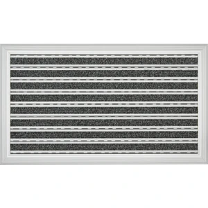 - Power Mat Halı Fitilli Alüminyum Paspas - 62x90 cm - Siyah