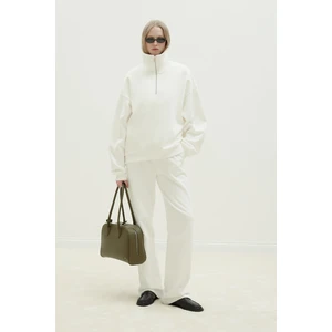 Ekru Low Oversize Sweatshirt