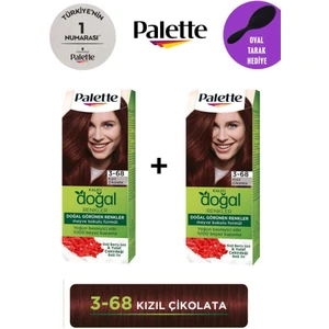 Kalıcı Doğal Renkler 3-68 Kızıl Çikolata x 2 Adet + Gliss Tarak
