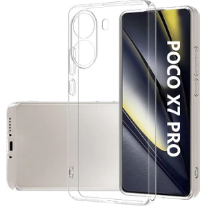 Xiaomi Poco X7 Pro Kılıf Şeffaf Silikon Hibrit Case Kapak