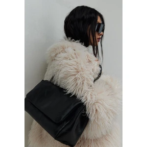 Suud Collection Siyah Milan Zincirli Deri Çanta
