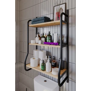 Elony Klozet Üstü Düzenleyici Raf Banyo Düzenleyici Raf Klozet Üstü Raf Banyo Raf Dolap