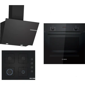 Siyah 3lü Ankastre Set 316( HBF512BB1T - POP6C6P30O - DWK66PJ60T )