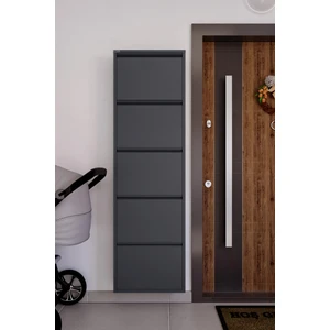 5'li Metal Ayakkabılık - Antrasit