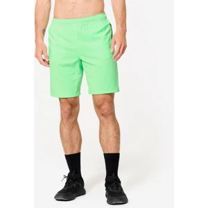 Domyos Spor Şortu - Fermuarlı Cepli - Neon Yeşil