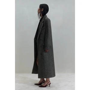 Suud Collection Acı Kahve Adel Maxi Kaban