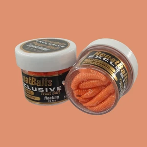 Renat Carp Renat Trout Bait Peynir Kokulu Silikon Kurtçuk Alabalık Yemi 15 Pcs - Turuncu