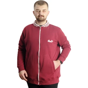 Mode Xl Büyük Beden Erkek Kolej Mont Süper 22614 Bordo
