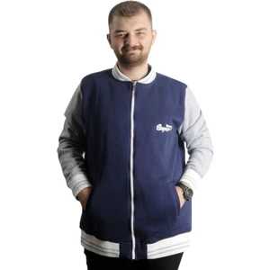 Mode Xl Büyük Beden Erkek Kolej Mont Süper 22614 Indigo Grimelanj