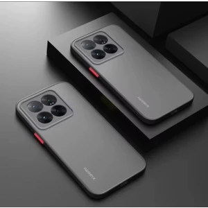 M.TK Moveteck Xiaomi Mi 14T Kılıf Mat Parmak Izi Yapmaz Kamera Korumalı Renkli Tuşlu Sert Silikon Kapak