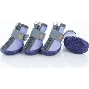 Paw Prints Kışlık Su Geçirmez Köpek Ayakkabısı, Kaliteli Gerçek Deri Yüzey Köpek Botu, Fermuar Tasarımlı Köpek Ayakkabısı, Kauçuk Taban Köpek Ayakkabısı