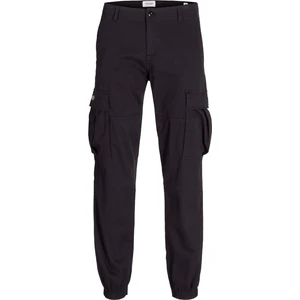 Jack & Jones Erkek Jpstkane Rahat Kalıp Kargo Pantolon 12268261 Siyah