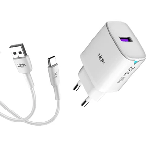 Linktech C306 22.5W Qc3.0 USB Çıkışlı Type-C Kablolu Şarj Aleti
