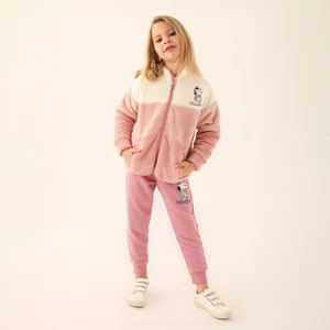 L1617-3 Kız Çocuk Eşofman Takımı Retro Pembe