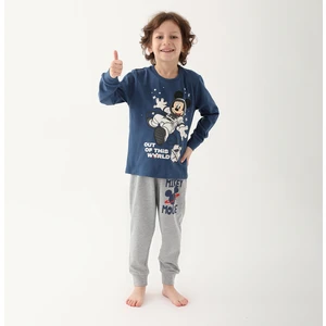 Mickey Mouse D4821-3 Erkek Çocuk Pijama Siyah