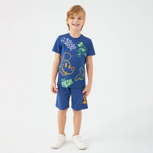 Mickey Mouse D4789-3 Erkek Çocuk Alt Üst Takım Gece Mavisi