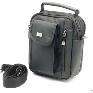 Erkek El Çantası El ve Omuz Çantası Kumaş 135SIYAH