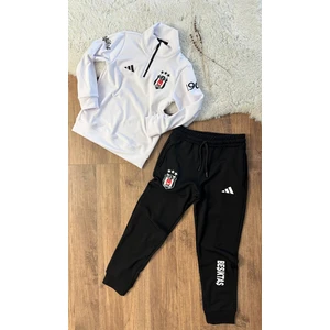 6-8-10-12-14-16 Yaş Yarım Fermuarlı Taraftar Eşofman Takımı