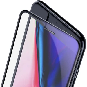 Noktaks - ZORE Apple iPhone Se 2022 Ekran Koruyucu Anti-Dust Glass Temperli Ekran Koruyucu Siyah - T21046