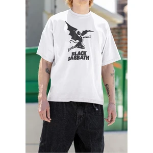 Black Sabbath Müzik Grubu Baskılı  Oversize Tişört