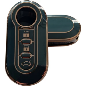 Doblo Ducato Boxer Jumper Uyumlu Nano Silikon Kumanda Anahtar Kılıfı Oto Anahtarlık Gri Gold