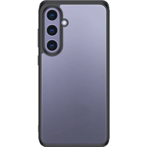 Galaxy S25 Uyumlu Kılıf Kamera Korumalı Şeffaf Arka Yüzey Zore New Roll Kapak-Siyah