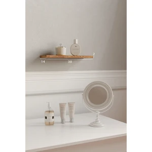 30 cm Safir Meşe Mdf Uçan Duvar Rafı Gizli Bağlantı