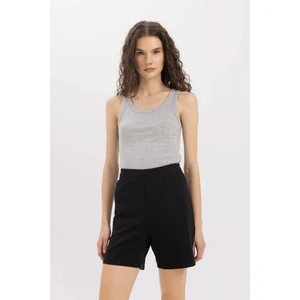 Slim Fit Dar Kesim U Yaka Basic Düz Ribana Atlet C9826AXNS