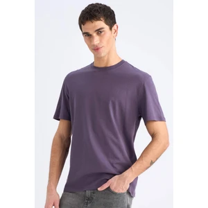 %100 Pamuk New Regular Fit Bisiklet Yaka Basic Düz Kısa Kollu Tişört V7699AZ25SP