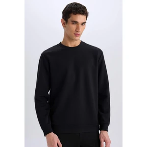 Regular Fit Bisiklet Yaka Basic Düz Sweatshirt D7231AX25SP